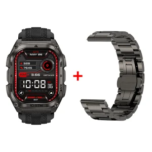 Stainless steel multisport smartwatch